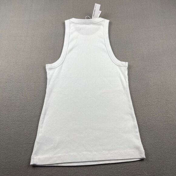 James Perse Ribbed White Tank Top - Picture 5 of 8